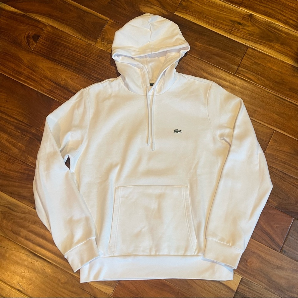 NWOT Lacoste Fleece Essential Hoodie - Picture 6 of 11